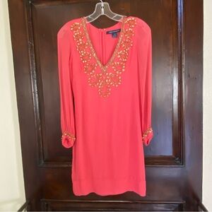 French Connection Bex Silk Sequin Dress